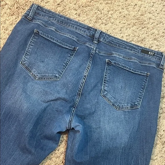 Kut from the Kloth Women's Dark Blue Skinny Ankle Jeans - Picture 10 of 12